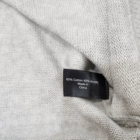 Lane Bryant Gray Crewneck Chandelier Crystal Embellished Sweater 26/28 - Picture 7 of 7